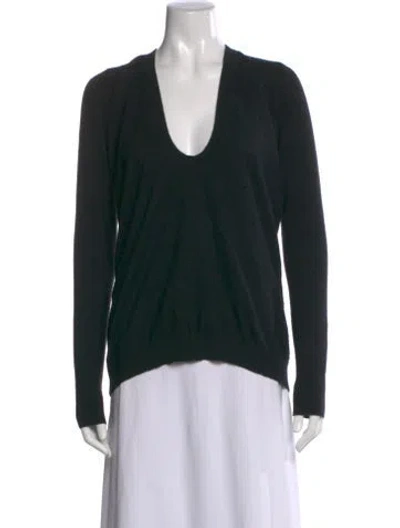 Pre-owned Proenza Schouler V-neck Sweater In Black