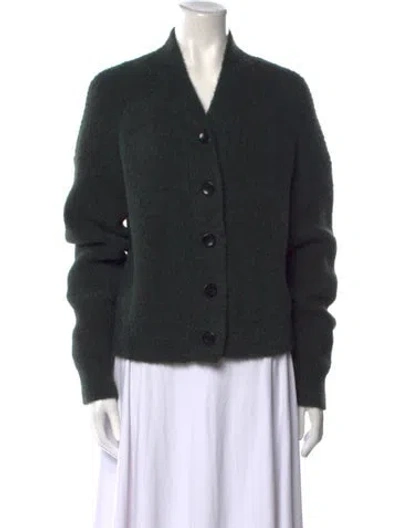 Pre-owned Proenza Schouler V-neck Sweater In Green