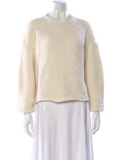 Pre-owned Proenza Schouler V-neck Sweater In Neutral