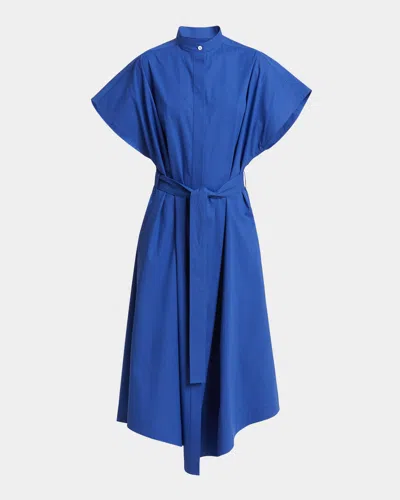 PROENZA SCHOULER WALKER BAND-COLLAR ECO POPLIN SHIRTDRESS