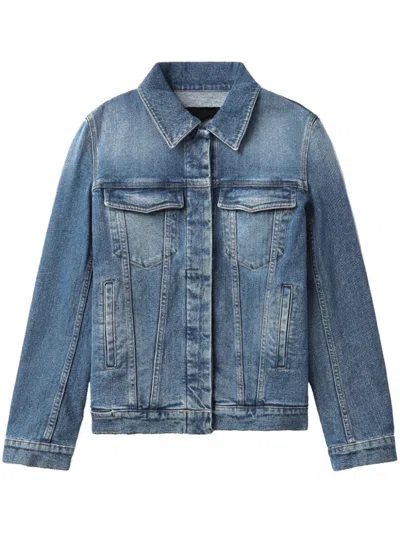 Proenza Schouler Washed Denim Jacket In Blue