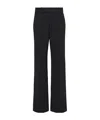 Proenza Schouler Weyes Midrise Crepe Flared Pants In Black