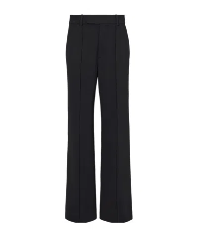 Proenza Schouler Weyes Crepe Wide-leg Trousers In Brown