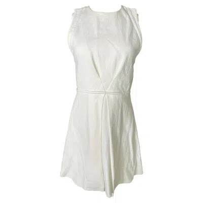 Pre-owned Proenza Schouler White Cotton Mini Dress, Size 4