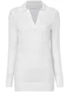 Proenza Schouler White Label Agnes Zig-zag Pointelle Knitted Jumper In White