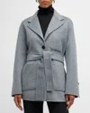 Proenza Schouler White Label Amalia Wool Blazer In Ash