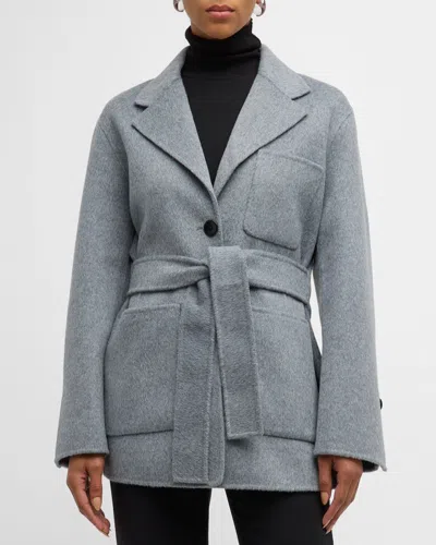 Proenza Schouler White Label Amalia Wool Blazer In Ash