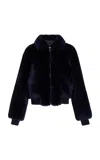 Proenza Schouler White Label Anais Bomber Jacket In Navy