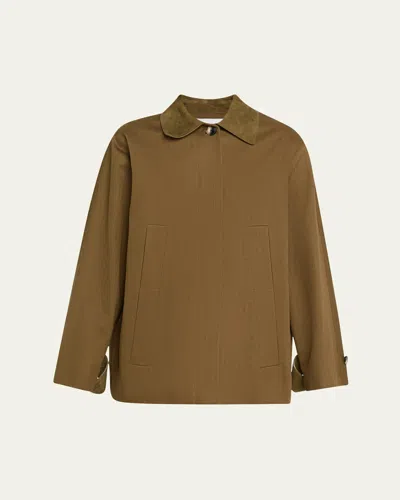 Proenza Schouler White Label Angela Fine Herringbone Jacket In Brown