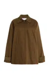 Proenza Schouler White Label Angela Jacket In Fine Herringbone In Brown