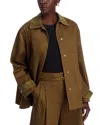 Proenza Schouler White Label Angela Jacket In Fine Herringbone In Brown