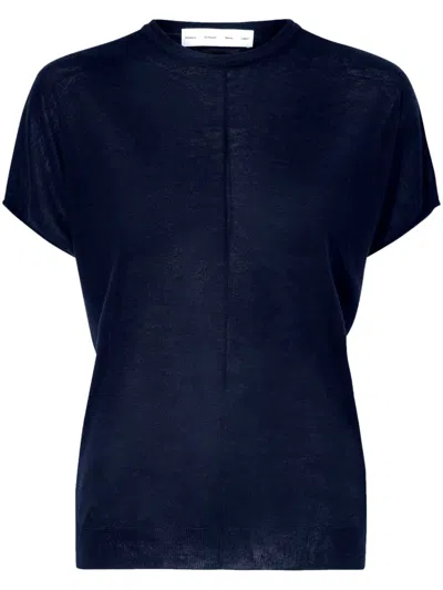 Proenza Schouler White Label Ares Knitted Top In Blue