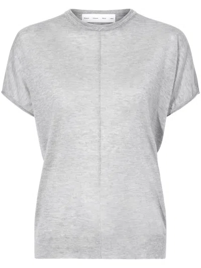 Proenza Schouler White Label Ares Knitted Top In Gray