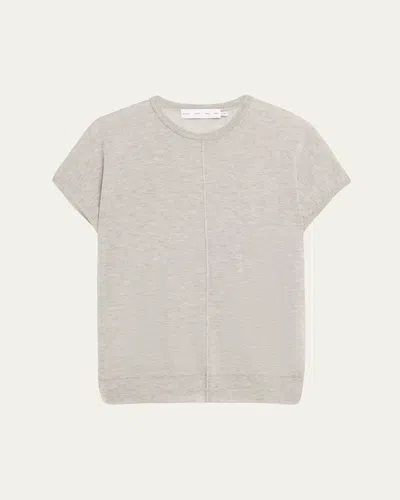 PROENZA SCHOULER WHITE LABEL ARES SHORT-SLEEVE CASHMERE TOP