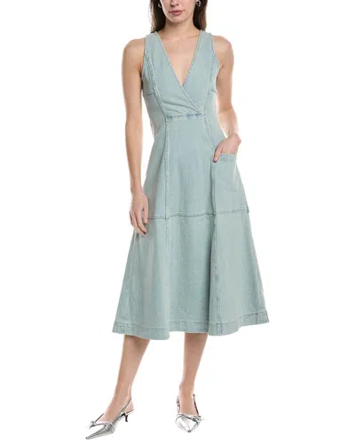 Proenza Schouler White Label Arlet Denim A-line Dress In Blue