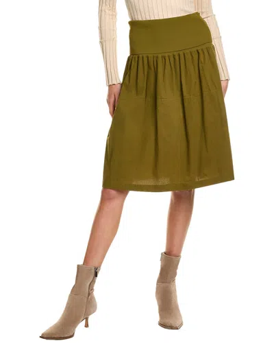 Proenza Schouler White Label Armina Mini Skirt In Green