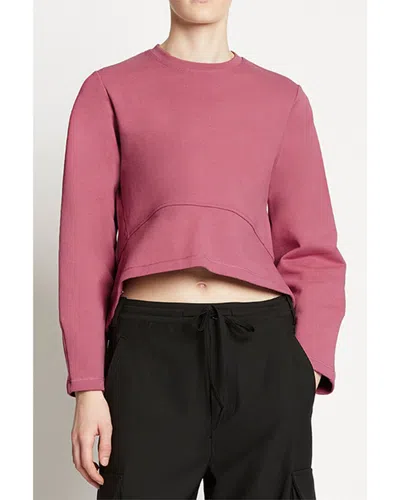 Proenza Schouler White Label Asymmetric Sweatshirt In Pink