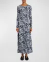 Proenza Schouler White Label Atlas Printed Jersey Maxi Dress In Nordic Multi