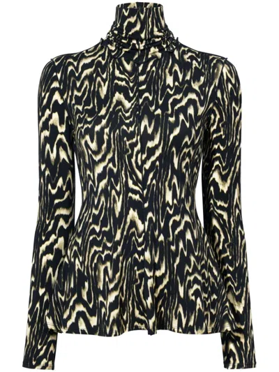 Proenza Schouler White Label Audrey Top In Daffodil Multi