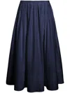 Proenza Schouler White Label Austin Midi Skirt In Blue