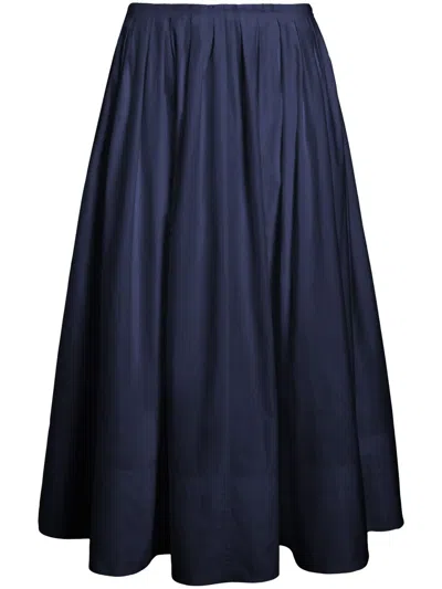 Proenza Schouler White Label Austin Midi Skirt In Blue