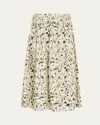 Proenza Schouler White Label Austin Printed Poplin Midi Skirt