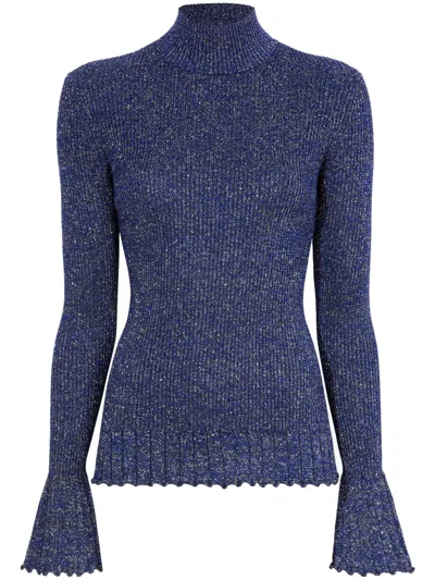 Proenza Schouler White Label Avery Turtleneck Jumper In Blue