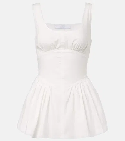 Proenza Schouler White Label Bader Cotton-blend Poplin Top