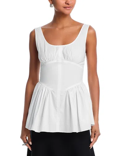 PROENZA SCHOULER WHITE LABEL BADER POPLIN TOP