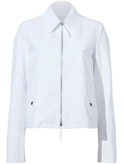 Proenza Schouler White Label Barnes Cotton Jacket In White
