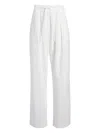 Proenza Schouler White Label Barrett Pants In Stretch Poplin White