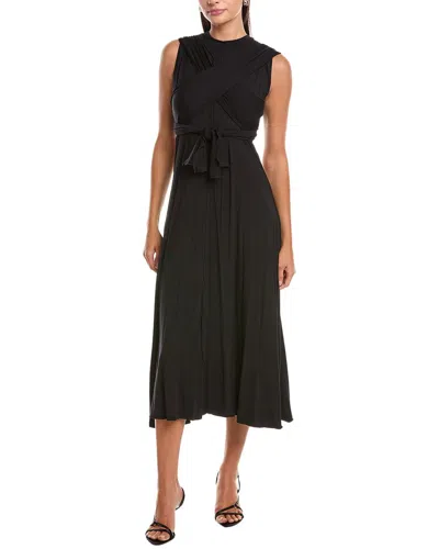 Proenza Schouler White Label Beatrice Midi Dress In Black