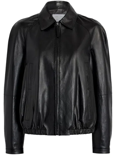 Proenza Schouler White Label Beck Bomber Jacket In Black