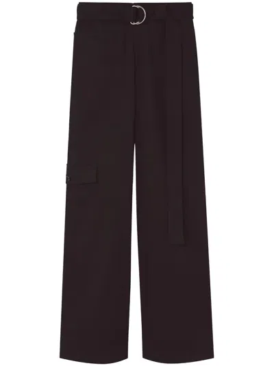 Proenza Schouler White Label Sadie Denim Wide Leg Pant In Black