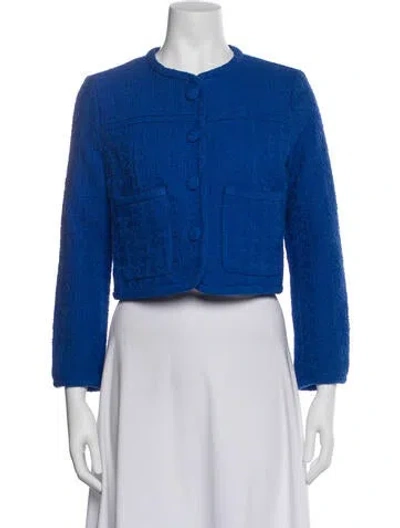 Pre-owned Proenza Schouler White Label Bolero In Blue