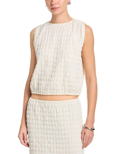 Proenza Schouler White Label Bradley Textured Jersey Tank Top In White
