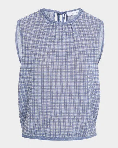PROENZA SCHOULER WHITE LABEL BRADLEY SLEEVELESS KNIT PLAID TOP