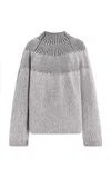 Proenza Schouler White Label Brynn Jacquard Knit Sweater In Blue