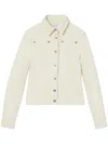 Proenza Schouler White Label Buttoned Panelled Denim Jacket In Neutrals