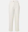 Proenza Schouler White Label Cait Cotton-blend Tapered Pants In White