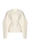 Proenza Schouler White Label Carolina Soufflé-knit Sweater In Ivory