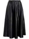 Proenza Schouler White Label Cece Midi Skirt In Black