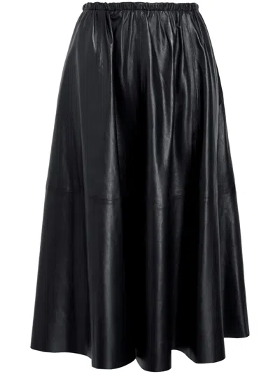 Proenza Schouler White Label Cece Midi Skirt In Black