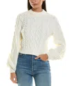 Proenza Schouler White Label Chunky Wool Sweater In White