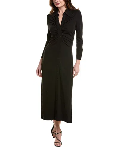 Proenza Schouler White Label Clara Ruched Shirtdress In Black