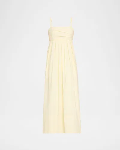 PROENZA SCHOULER WHITE LABEL CLAUDINE TECHNICAL POPLIN MIDI DRESS