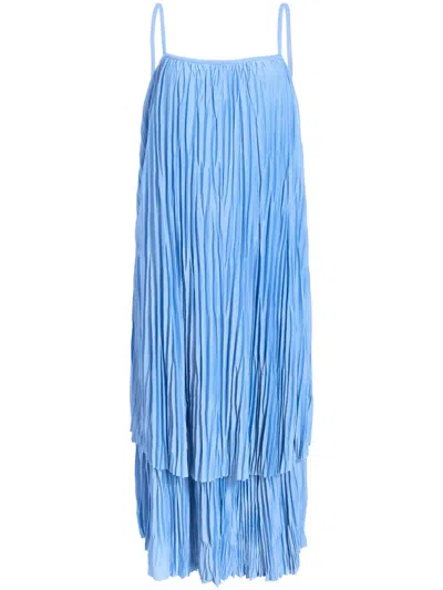 Proenza Schouler White Label Clyne Midi Dress In Blue