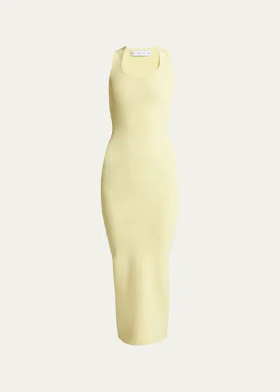 Proenza Schouler White Label Cole Knit Midi Dress In Yellow