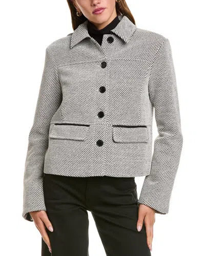 Proenza Schouler White Label Colette Wool-blend Jacket In Gray