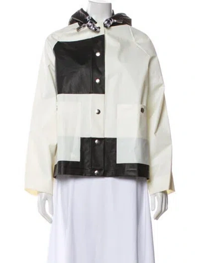 Pre-owned Proenza Schouler White Label Colorblock Pattern Jacket In Multi